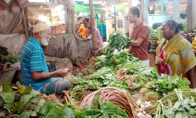 সবজির বাজার। ছবি: ফোকাস বাংলা