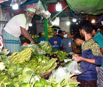 সবজির বাজার। ছবি: ফোকাস বাংলা