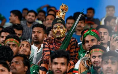 কলকাতার ইডেন গার্ডেন্সে একজন হতাশ বাংলাদেশ সমর্থক। 