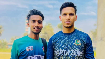 সাইফউদ্দিনের সঙ্গে হৃদয়। 