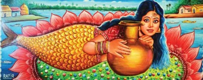 রিকশাচিত্র। ছবি : সংগৃহীত 