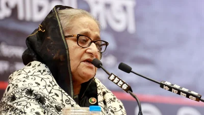 প্রধানমন্ত্রী শেখ হাসিনা। ছবি : ফোকাস বাংলা  