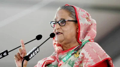 প্রধানমন্ত্রী শেখ হাসিনা। ছবি: ডয়চে ভেলে