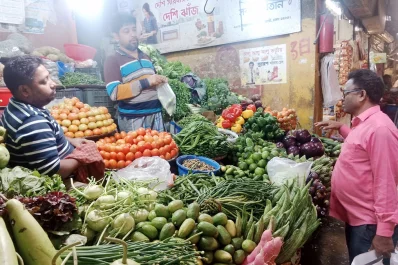 সবজির বাজার। ছবি: ফোকাস বাংলা