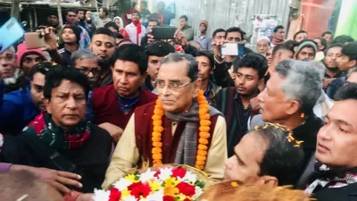নিজ নির্বাচনী এলাকায় রাশেদ খান মেনন