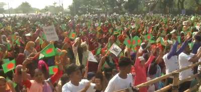 টুঙ্গিপাড়ায় আওয়ামী লীগ সভাপতি শেখ হাসিনার নির্বাচনী জনসভা