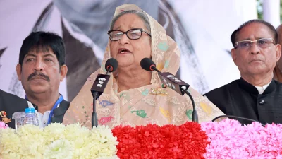 প্রধানমন্ত্রী ও আওয়ামী লীগ সভাপতি শেখ হাসিনা। ছবি: ফোকাস বাংলা