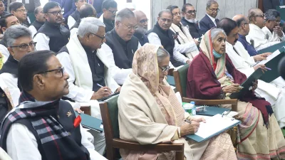 সংসদ সদস্য হিসেবে শপথ গ্রহণ করেন সংসদ নেতা ও প্রধানমন্ত্রী শেখ হাসিনাসহ আওয়ামী লীগ নেতারা। ছবি: ফোকাস বাংলা