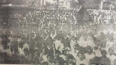 তৎকালীন আজাদ পত্রিকায় গণঅভ্যুত্থান নিয়ে প্রকাশিত প্রতিবেদনের অংশবিশেষ | ছবি: সংগৃহীত 