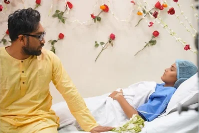 &lsquo;রঙ-রাধিয়া&rsquo; নাটকের একটি দৃশ্য।