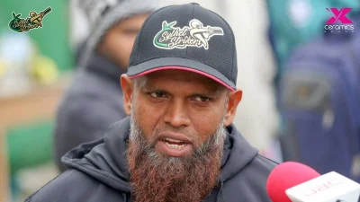 সিলেটে স্ট্রাইকার্সের কোচ রাজিন সালেহ। 