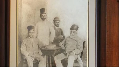 সপরিবারের জামশেদজি টাটা। গেটি ইমেজ- বিবিসি