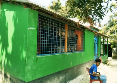 ফেরদৌস হোসেন ওরফে বাচ্চুর খানপাড়ার বাড়ি। ছবি: ইত্তেফাক