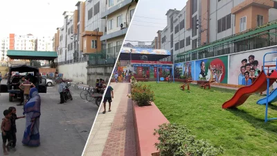 জল্লাদখানা পার্কের আগের ও পরের দৃশ্য