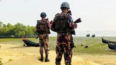 টেকনাফ সীমান্তে বিজিবির সতর্ক পাহারা | ছবি: সংগৃহীত
