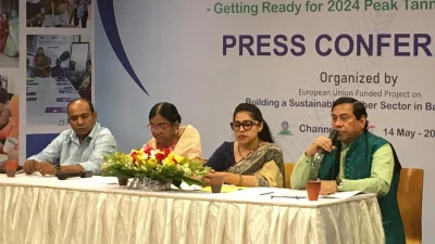 কথা বলছেন প্রকৃতি ও জীবন ফাউন্ডেশনের চেয়ারম্যান মুকিত মজুমদার বাবু। ছবি: ইত্তেফাক