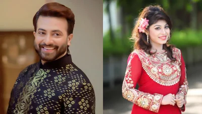 চিত্রনায়ক শাকিব খান ও চিত্রনায়িকা মিষ্টি জান্নাত