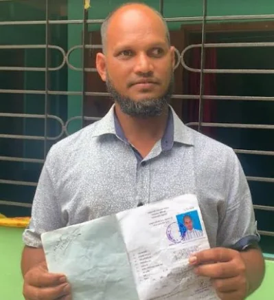 ভুক্তভোগী এনামুল। ছবি: ইত্তেফাক