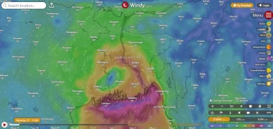 ঝড়ের সবশেষ অবস্থান