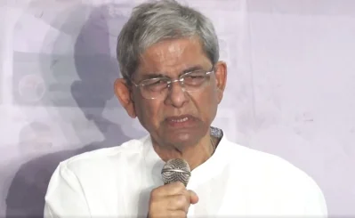 খালেদা জিয়ার সুস্থতার জন্য দোয়া চেয়ে কান্নায় ভেঙে পড়েন মির্জা ফখরুল ইসলাম আলমগীর। ছবি: ভিডিও থেকে নেওয়া