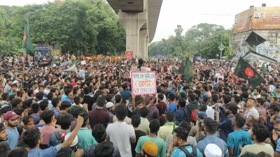 শাহবাগে অবস্থান নিয়েছেন আন্দোলনকারী শিক্ষার্থীরা। ছবি:তানভীর আহাম্মেদ