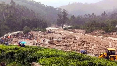 ভারতের দক্ষিণাঞ্চলীয় রাজ্য কেরালায় ভয়াবহ ভূমিধসের ঘটনা ঘটেছে।