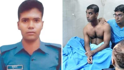 নিহত কনস্টেবল সুমন ও আহত এএসপি সৌমেন