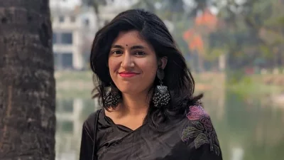  বৈষম্যবিরোধী ছাত্র আন্দোলনের সমন্বয়ক উমামা ফাতেমা। ছবি: ফেসবুক থেকে নেওয়া