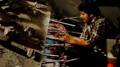 &lsquo;রানা প্লাজা&rsquo; সিনেমার একটি দৃশ্যে চিত্রনায়ক সাইমন সাদিক। ছবি- সংগৃহীত