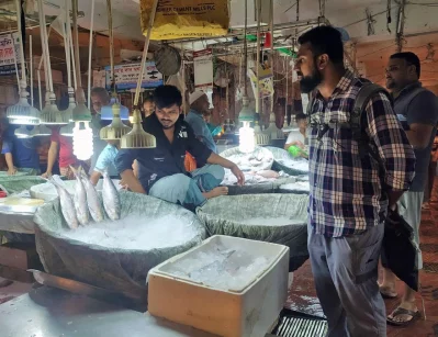 মাছের বাজার। ছবি: ফোকাস বাংলা