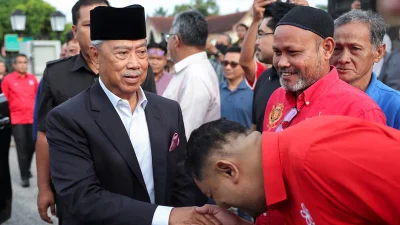 মালয়েশিয়ার সাবেক প্রধানমন্ত্রী ও বর্তমানে বিরোধীদলীয় নেতা মুহিউদ্দিন ইয়াসিন।