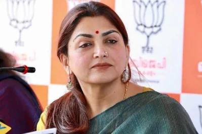 অভিনেত্রী ও রাজনীতিবিদ খুশবু সুন্দর। ছবি: সংগৃহীত