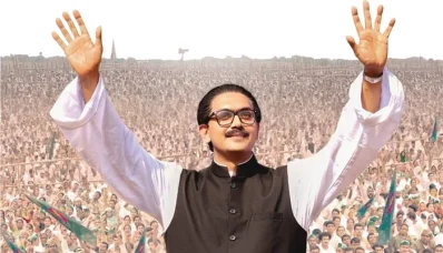 &lsquo;মুজিব: একটি জাতির রূপকার&rsquo; সিনেমায় শেখ মুজিব চরিত্রে আরিফিন শুভ। ছবি: সংগৃহীত
