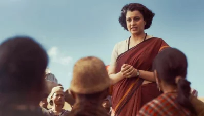 ‘ইমার্জেন্সি’ সিনেমার একটি দৃশ্যে কঙ্গনা রনৌত। ছবি: সংগৃহীত