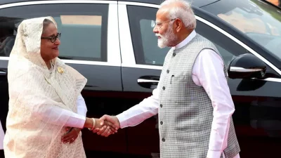 শেখ হাসিনা ও নরেন্দ্র মোদী। ছবি: সংগৃহীত 