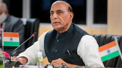 ভারতের প্রতিরক্ষামন্ত্রী রাজনাথ সিং। ছবি: সংগৃহীত