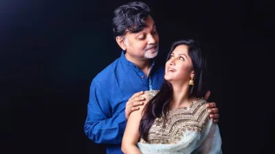 মিথিলা ও সৃজিত। ছবি: সংগৃহীত