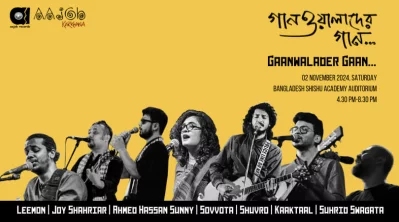 &lsquo;গানওয়ালাদের গান&rsquo; কনসার্টের পোস্টার। ছবি: সংগৃহীত