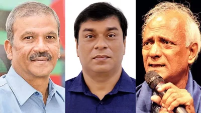 উৎসবের শেষ দিনের আয়োজনে থাকবেন ড. আসিফ নজরুল, মাহবুব মোর্শেদ ও সৈয়দ জামিল আহমেদ। কোলাজ: ইত্তেফাক