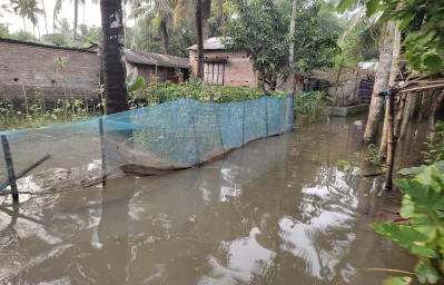 তালার নাগরঘাটা গ্রামের চিত্র। ছবি: ইত্তেফাক  