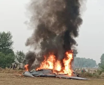ভারতে বিধ্বস্ত মিগ-২৯ যুদ্ধবিমান। ছবি: সংগৃহীত