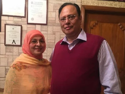 শাবানা ও ওয়াহিদ সাদিক। ছবি: সংগৃহীত