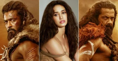 &lsquo;কাঙ্গুভা&rsquo; সিনেমায় সুরিয়া, দিশা পাটানি ও ববি দেওল। ছবি: সংগৃহীত