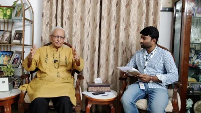 নির্বাচন ব্যবস্থা সংস্কার কমিশনের প্রধান বদিউল আলম মজুমদার। ছবিঃ তানভীর আহাম্মদ 
