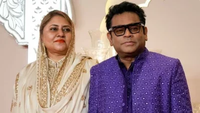 সাবেক স্ত্রী সায়রা বানুর সঙ্গে এ আর রহমান। ছবি: সংগৃহীত