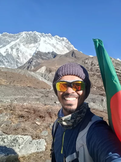 সাইক্লিস্ট তাম্মাত বিল খয়ের। ছবি: ফেসবুক