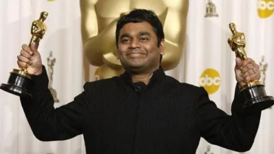 ‘স্লামডগ মিলিয়নেয়ার’ ছবির মিউজিকের জন্য জোড়া অস্কার পান এ আর রহমান। ছবি: সংগৃহীত