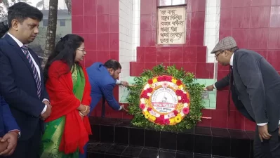 বাগেরহাটে মহান মুক্তিযুদ্ধে শহীদ বীরদের প্রতি শ্রদ্ধা জানানো হয়েছে।
