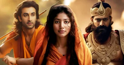 রাম চরিত্রে রণবীর কাপুর, সীতা চরিত্রে সাই পল্লবী ও রাবণ চরিত্রে যশ। ছবি: সংগৃহীত