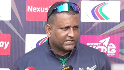 সিলেট স্ট্রাইকার্সের কোচ মাহমুদ ইমন।